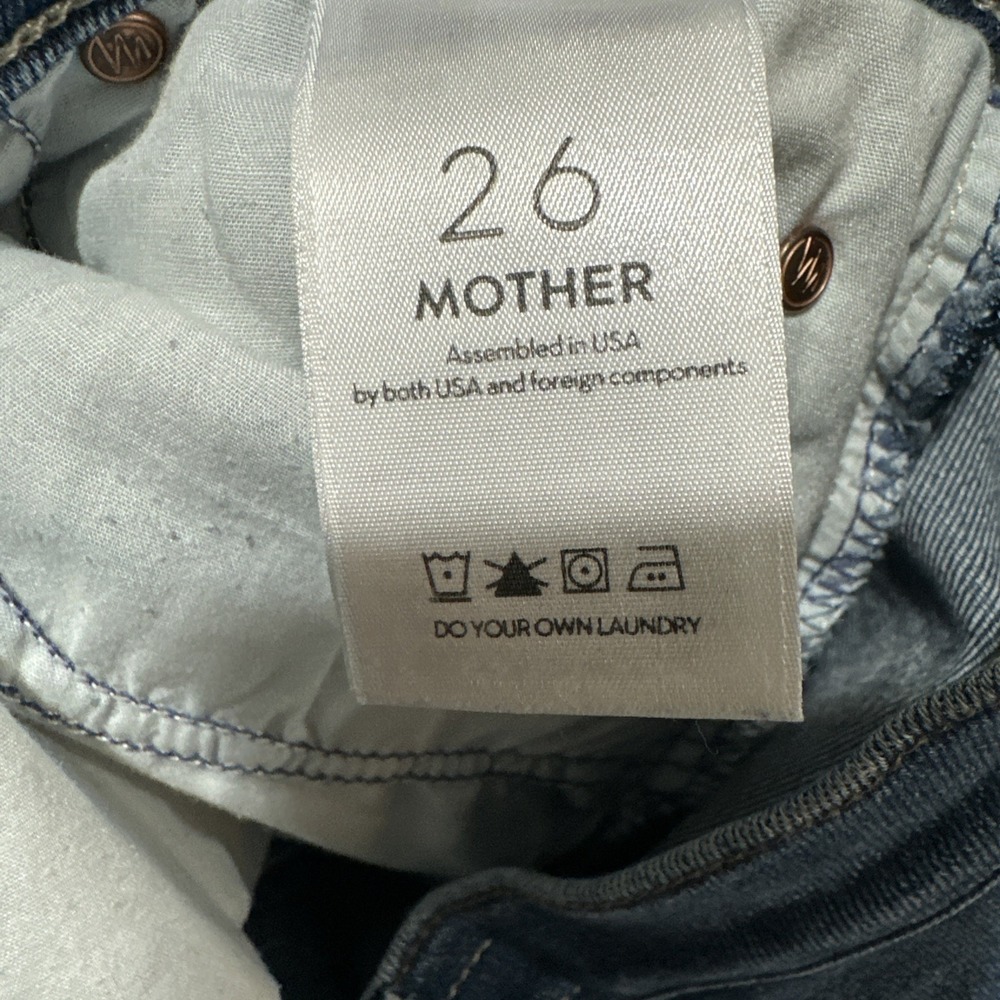 MOTHER The Mid Rise Dazzler Ankle Jeans Sweet & Sassy Wash Size 26 - Picture 4 of 10